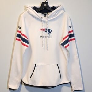 Under Armour New England Patriots NFL Combine Authentic White Hoodie Men's L
